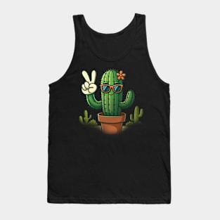 Peaceful Happy Cactus - Plant Tank Top